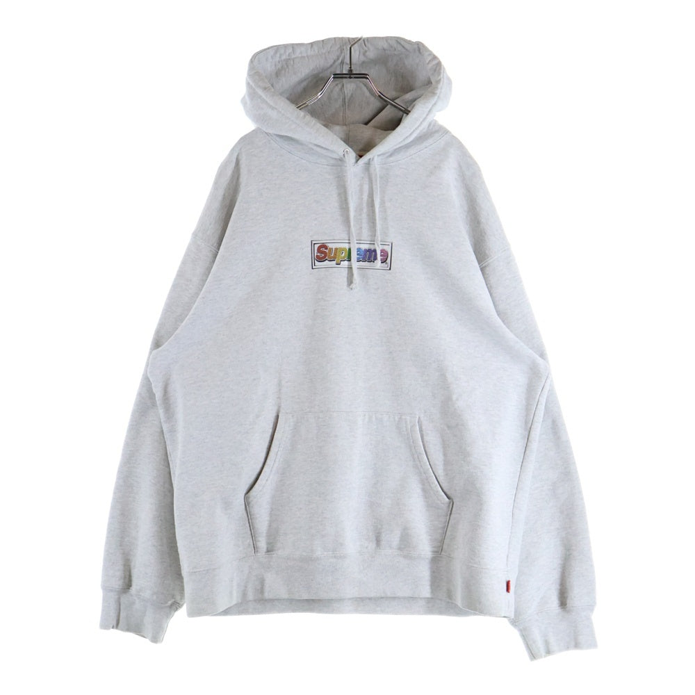 SUPREME(シュプリーム) 22SS Bling Box Logo Hooded Sweatshirt Black ボックスロゴフーディ プルオーバースウェットパーカーホワイト