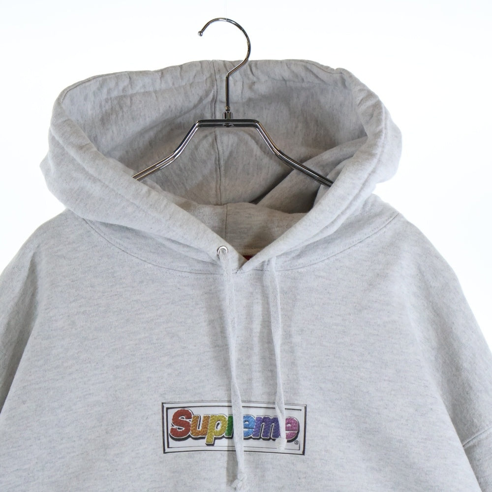 SUPREME(シュプリーム) 22SS Bling Box Logo Hooded Sweatshirt Black ボックスロゴフーディ プルオーバースウェットパーカーホワイト