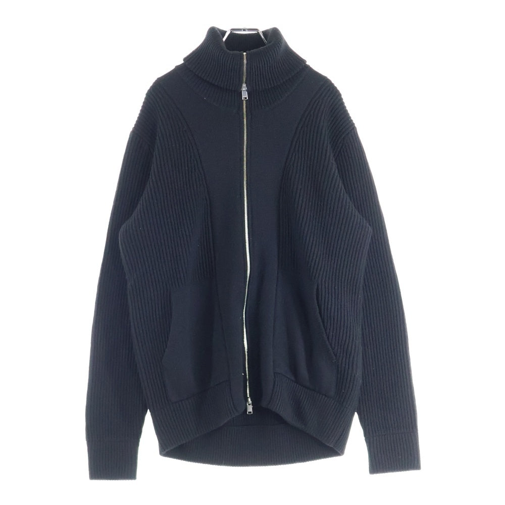 nonnative(ノンネイティブ) WORKER RIB ZIP UP SWEATER MERINO WOOL YARN メリノウール ジップアップニットセーター ブラック NN-K4302