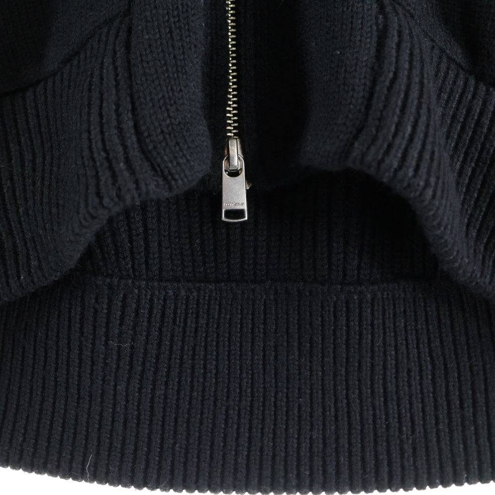 nonnative(ノンネイティブ) WORKER RIB ZIP UP SWEATER MERINO WOOL YARN メリノウール ジップアップニットセーター ブラック NN-K4302