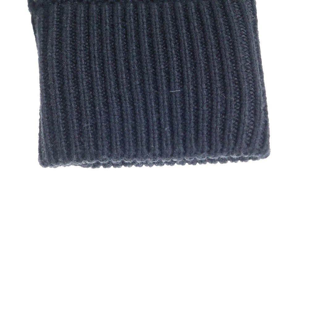 nonnative(ノンネイティブ) WORKER RIB ZIP UP SWEATER MERINO WOOL YARN メリノウール ジップアップニットセーター ブラック NN-K4302