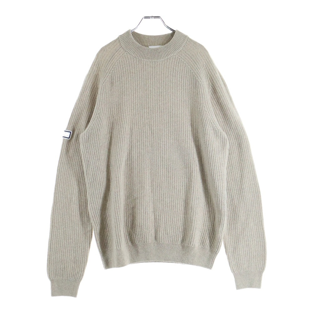 LACOSTE(ラコステ) Wool Knit Sweater クルーネックウールニットセーター ベージュ