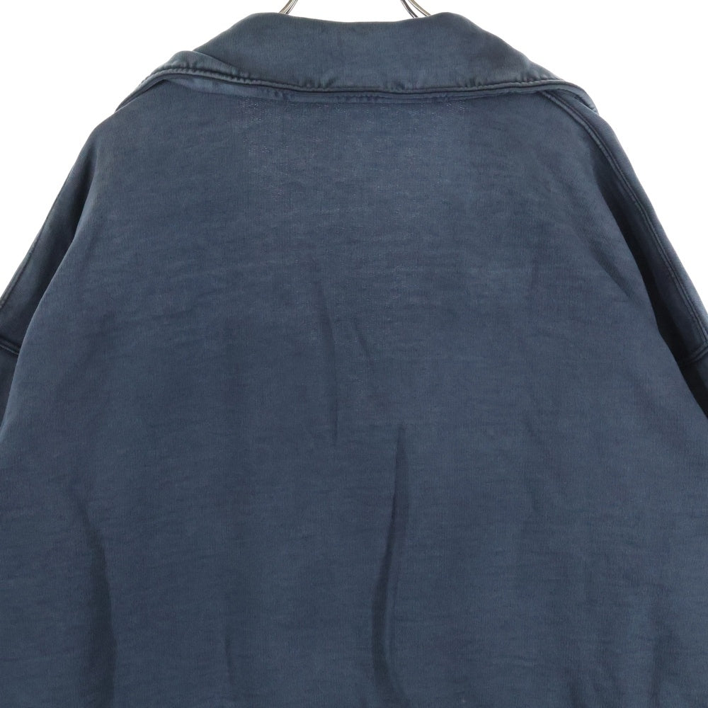 DRIES VAN NOTEN(ドリスヴァンノッテン) 24SS Jersey Sweatshirt フェード加工 オーバーサイズ スウェットポロシャツ グレー