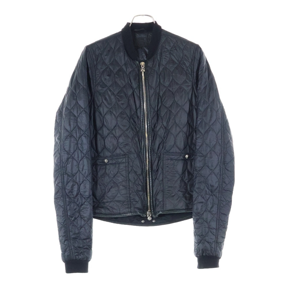 CHROME HEARTS(クロムハーツ) OTTER POP ダガー クロスボールジップ キルティング ナイロンジャケット ブラック