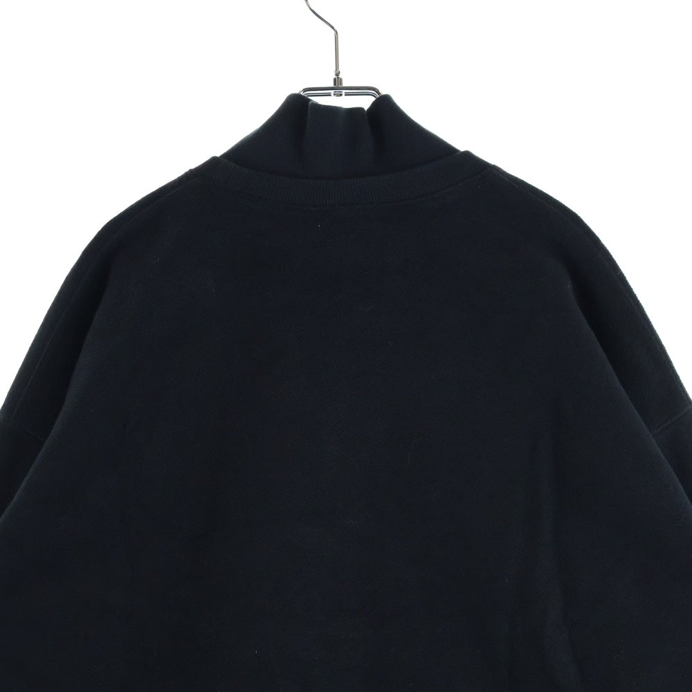 OY(オーワイ) REVERSE ZIPPER POLA MTM ハーフジップ ハイネック スウェットトレーナー ブラック