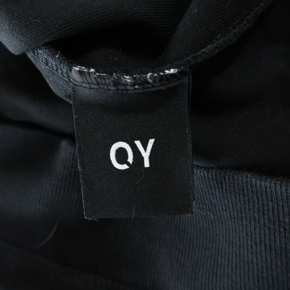 OY(オーワイ) REVERSE ZIPPER POLA MTM ハーフジップ ハイネック スウェットトレーナー ブラック