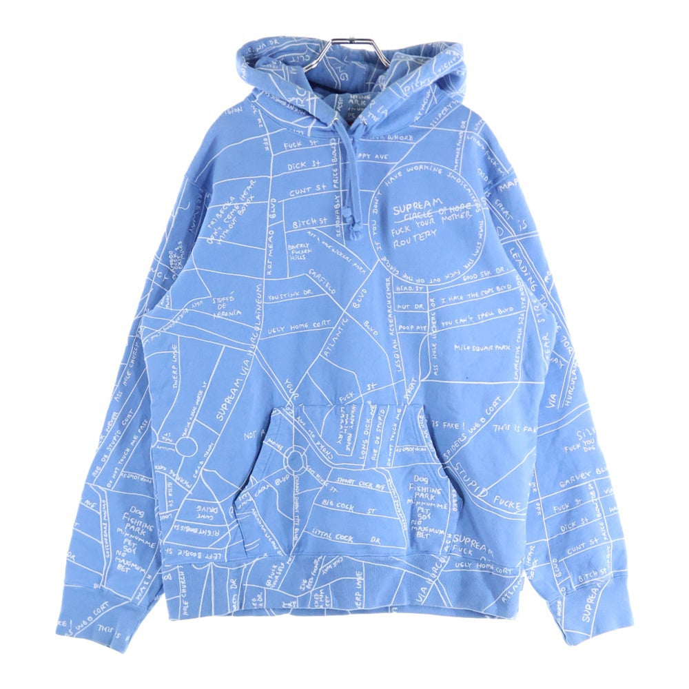 トップス Supreme Gonz Embroidered Map Hooded M SUPREME(シュプリーム) 19SS Gonz Embroidered Map Hooded Sweatshirt