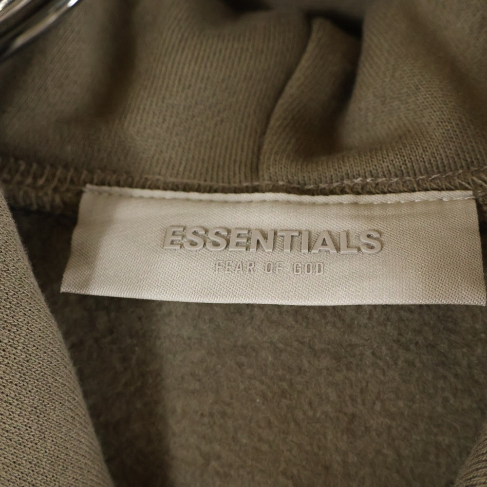 FEAR OF GOD ESSENTIALS(フィアオブゴッド エッセンシャルズ) HOODIE フェルトロゴ プルオーバースウェットパーカー フーディー ブラウン