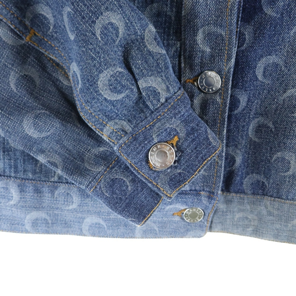 MARINE SERRE(マリーン セル) 21SS Denim Jacket 総柄 デニムジャケット インディゴ J036SS21WU