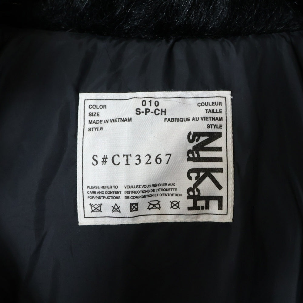 NIKE(ナイキ) ×sacai Fur Down Jacket サカイ ファー切替ダウンジャケット ブラック CT3267-010