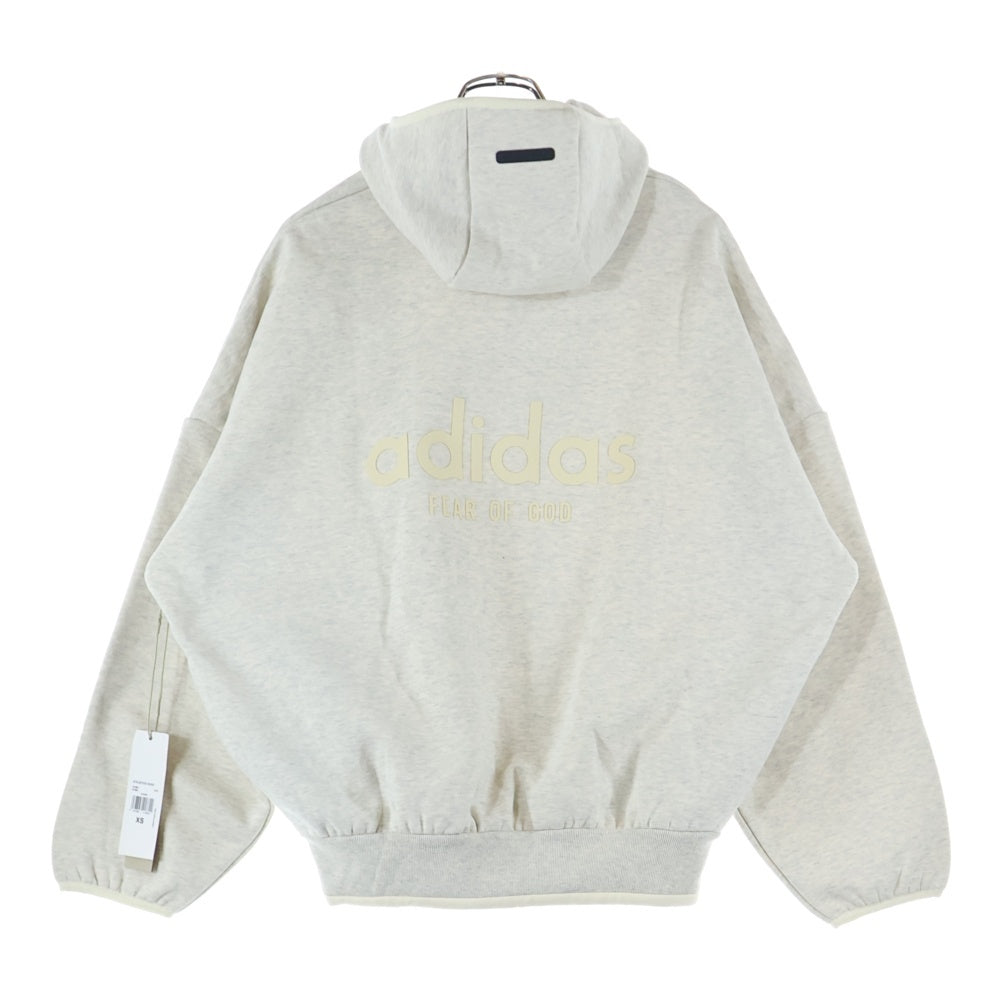 FEAR OF GOD(フィアオブゴッド) ×adidas Hoodie アディダス プルオーバースウェットパーカー フーディー グレージュ IS5308