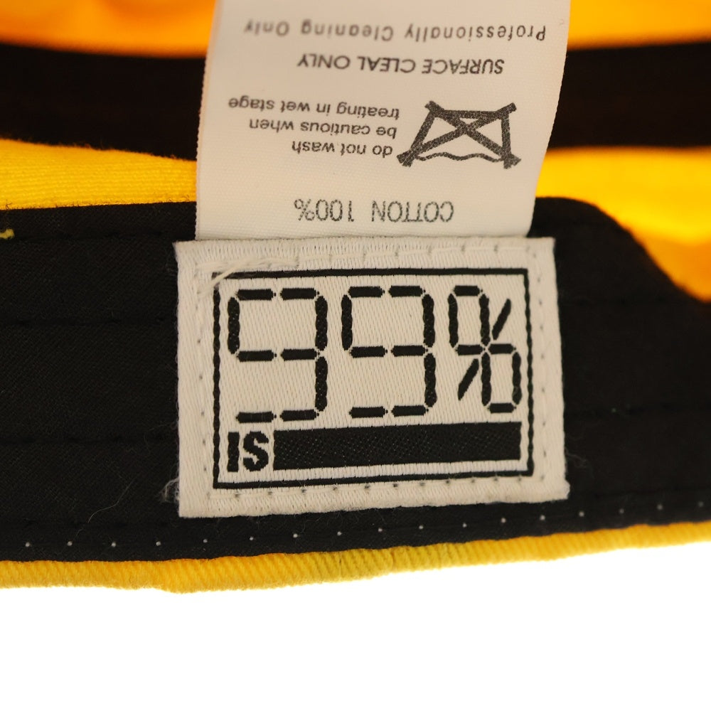 99%is(ナインティナインパーセントイズ) Smile Cap スマイル ダメージ加工キャップ 帽子 イエロー