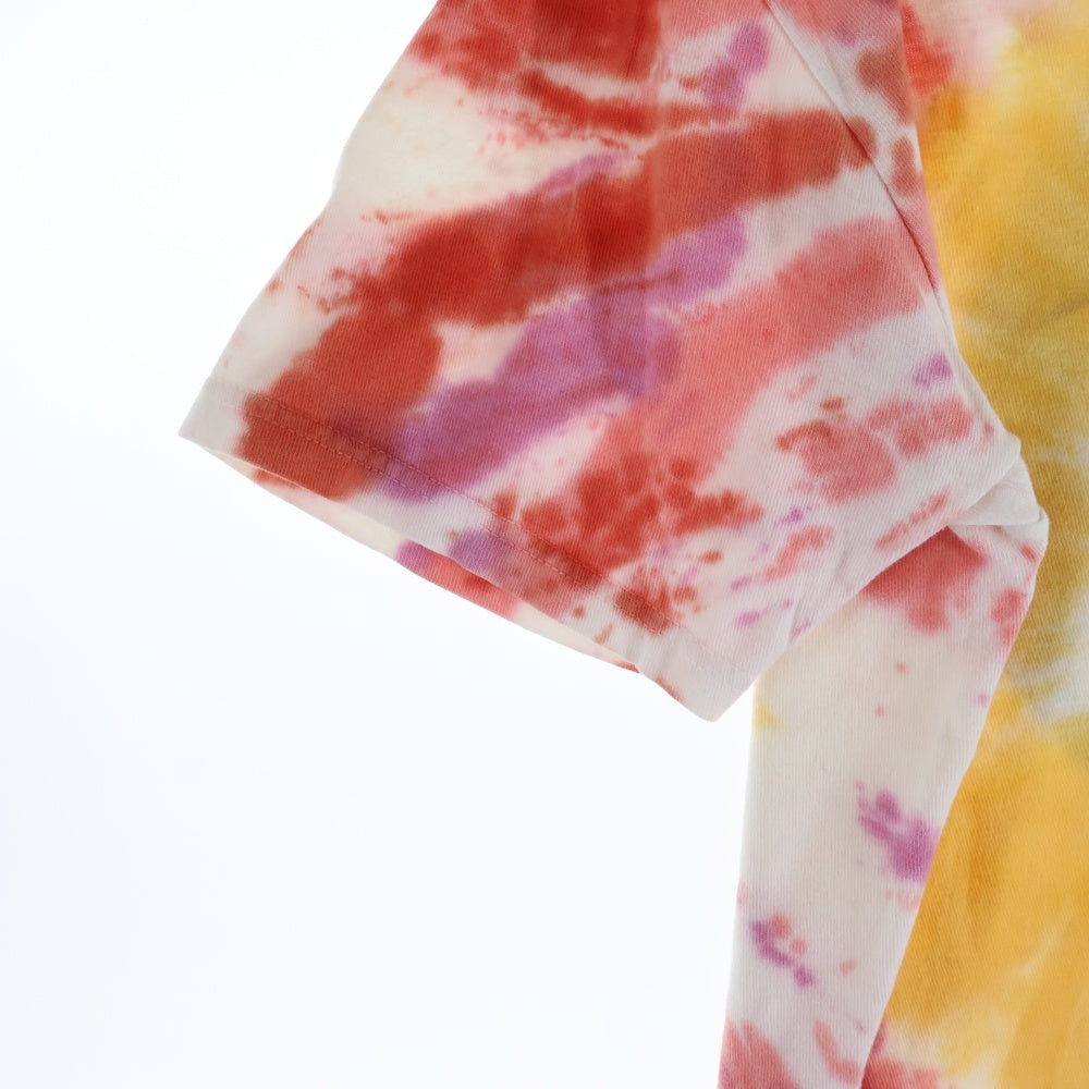STUSSY(ステューシー) REGGAE DOT TIE DYE SS TEE タイダイ総柄半袖Tシャツ マルチ
