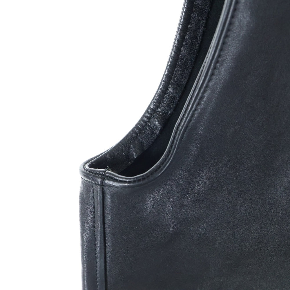 PRADA(プラダ) Pullover Leather Vest ベルテッドレザープルオーバーベスト ブラック UPC194 S231 12NF