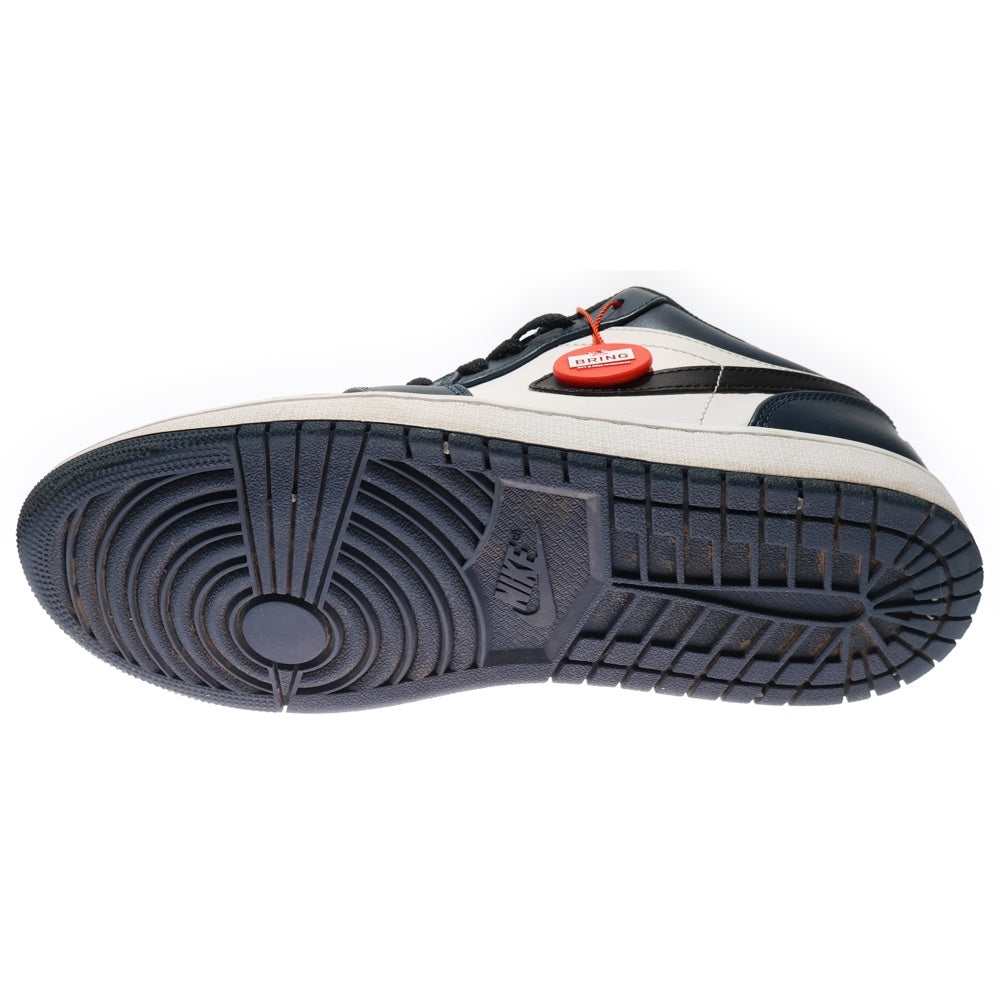 NIKE(ナイキ) AIR JORDAN 1 LOW DARK TEAL エア ジョーダン 1 ロー ダークティール ローカットスニーカー ネイビー US9/27cm 553558-411