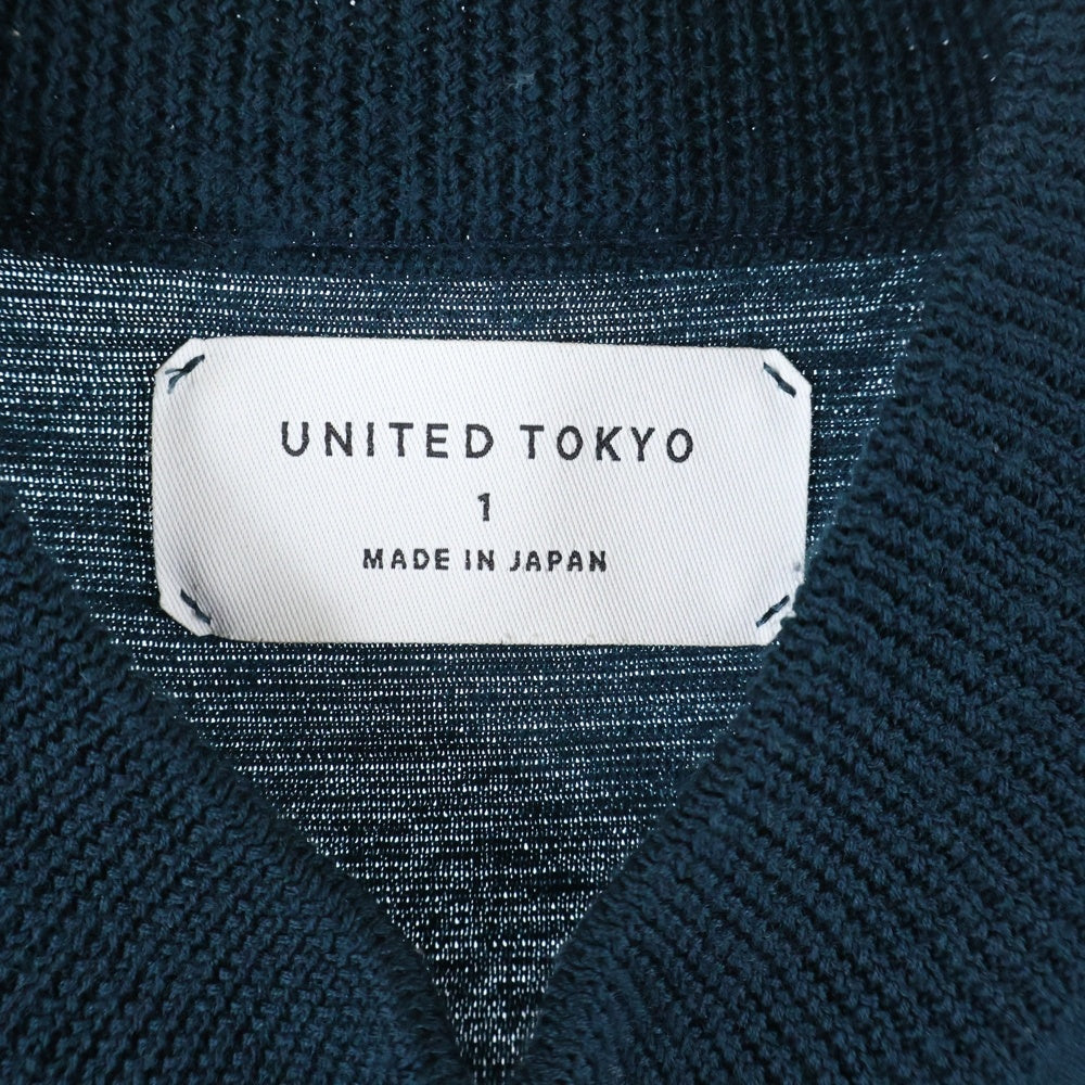 UNITED TOKYO(ユナイテッド トウキョウ) 18Gウールミラノリブモックネックニットセーター グリーン 134630001