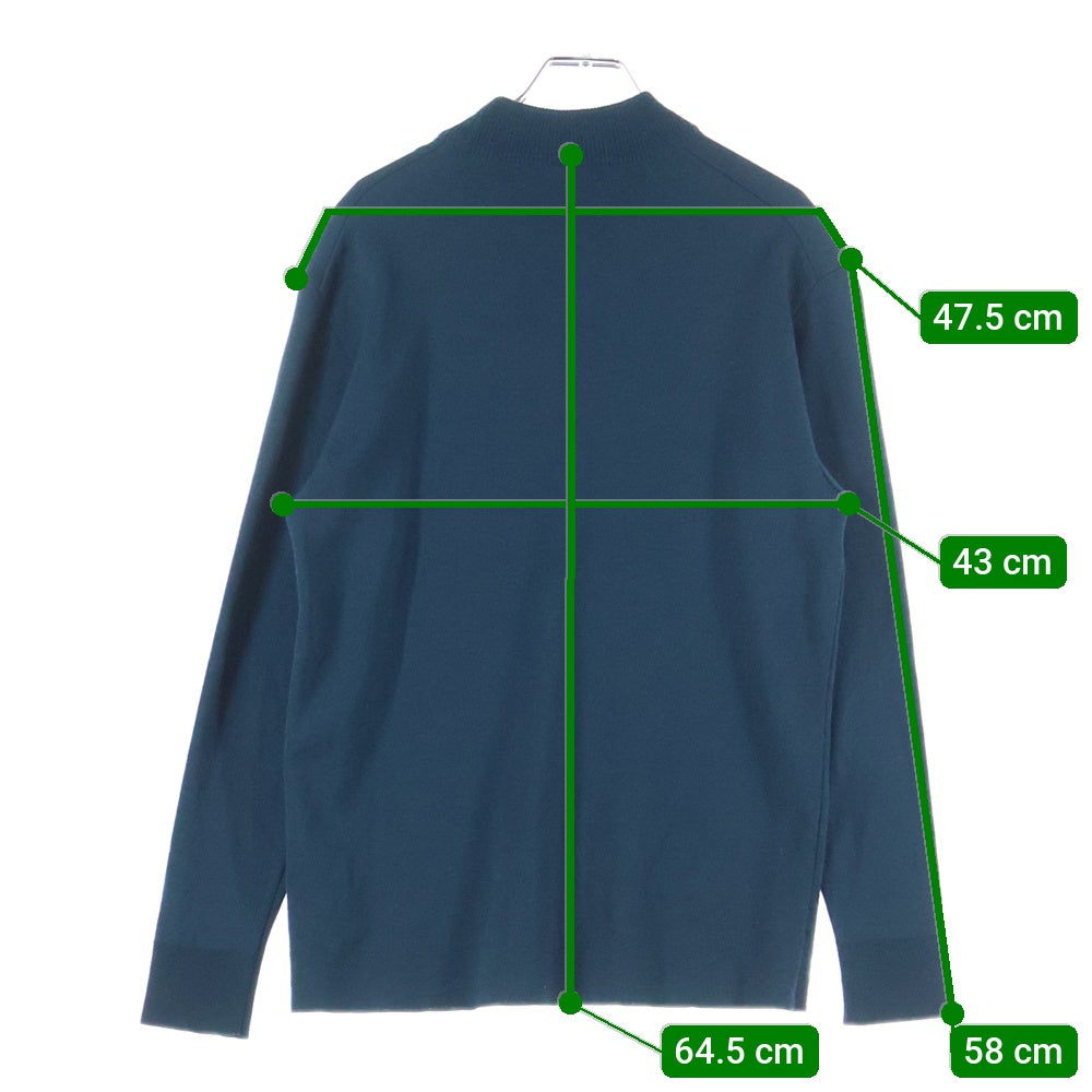 UNITED TOKYO(ユナイテッド トウキョウ) 18Gウールミラノリブモックネックニットセーター グリーン 134630001
