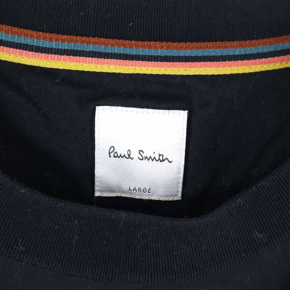 Paul Smith(ポールスミス) フロントプリント 半袖Tシャツ カットソー ブラック