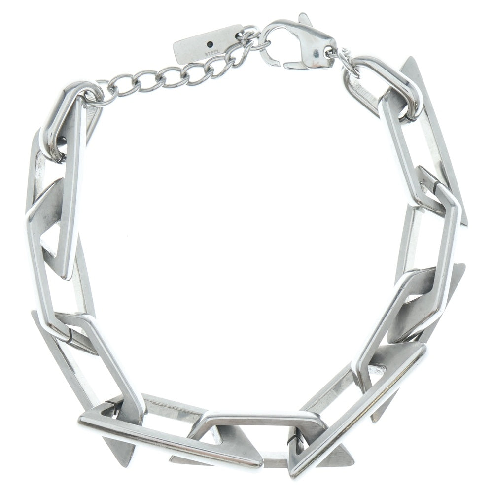 DIESEL(ディーゼル) STEEL Dロゴ ブレスレット シルバー DX1577