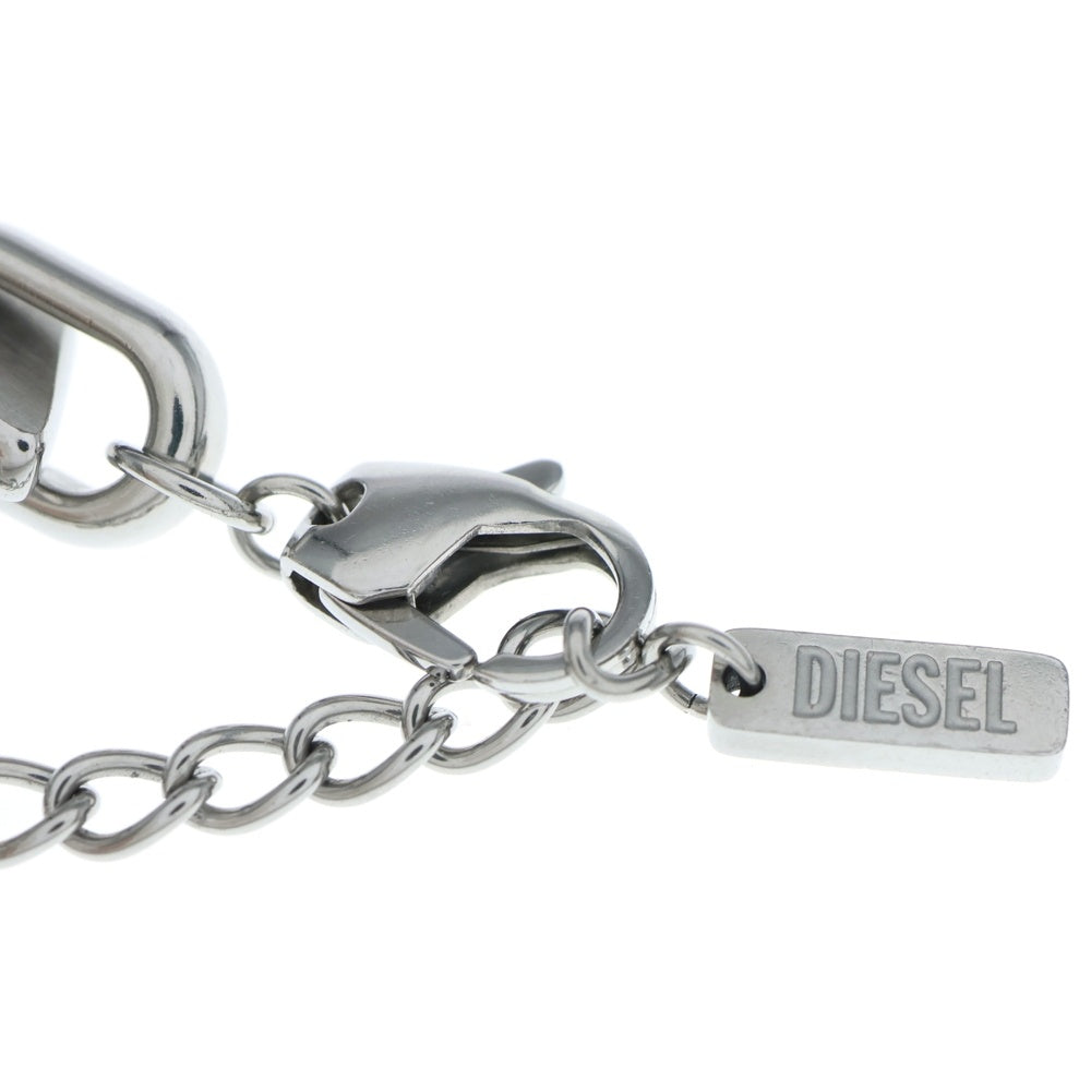 DIESEL(ディーゼル) STEEL Dロゴ ブレスレット シルバー DX1577