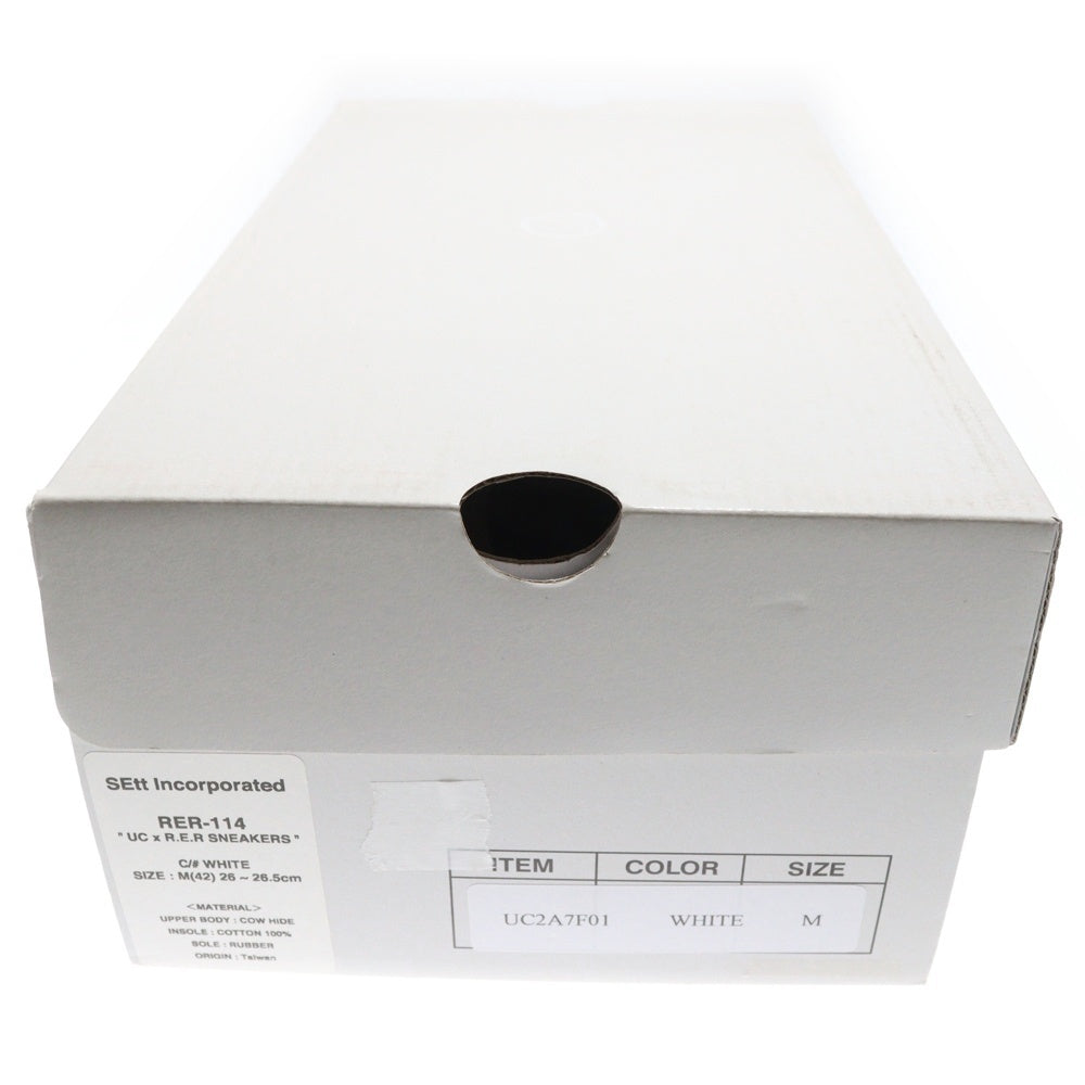 UNDERCOVER(アンダーカバー) ×Riding Equipment Research ライディング イクイップメント リサーチ ローカットスニーカー ホワイト UC2A7F01