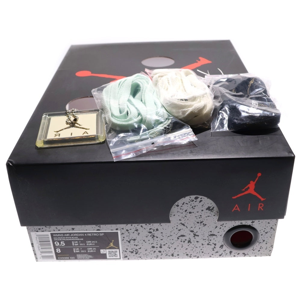 NIKE(ナイキ) ×OFF-WHITE WMNS AIR JORDAN 4 SP SAIL オフホワイト ウィメンズ エアジョーダン4 SP スニーカー セイル アイボリー US9.5/26.5cm CV9388-100 レディース