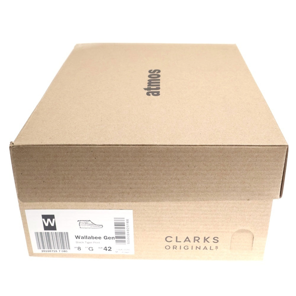 Clarks(クラークス) Wallabee Gen tiger PRT ワラビー ハラコ ブーツ ブラック