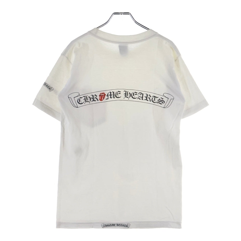 CHROME HEARTS(クロムハーツ) OLD CH T-SHIRT ROLLING STONES リップタン ローリングストーンズ 半袖Tシャツ ホワイト