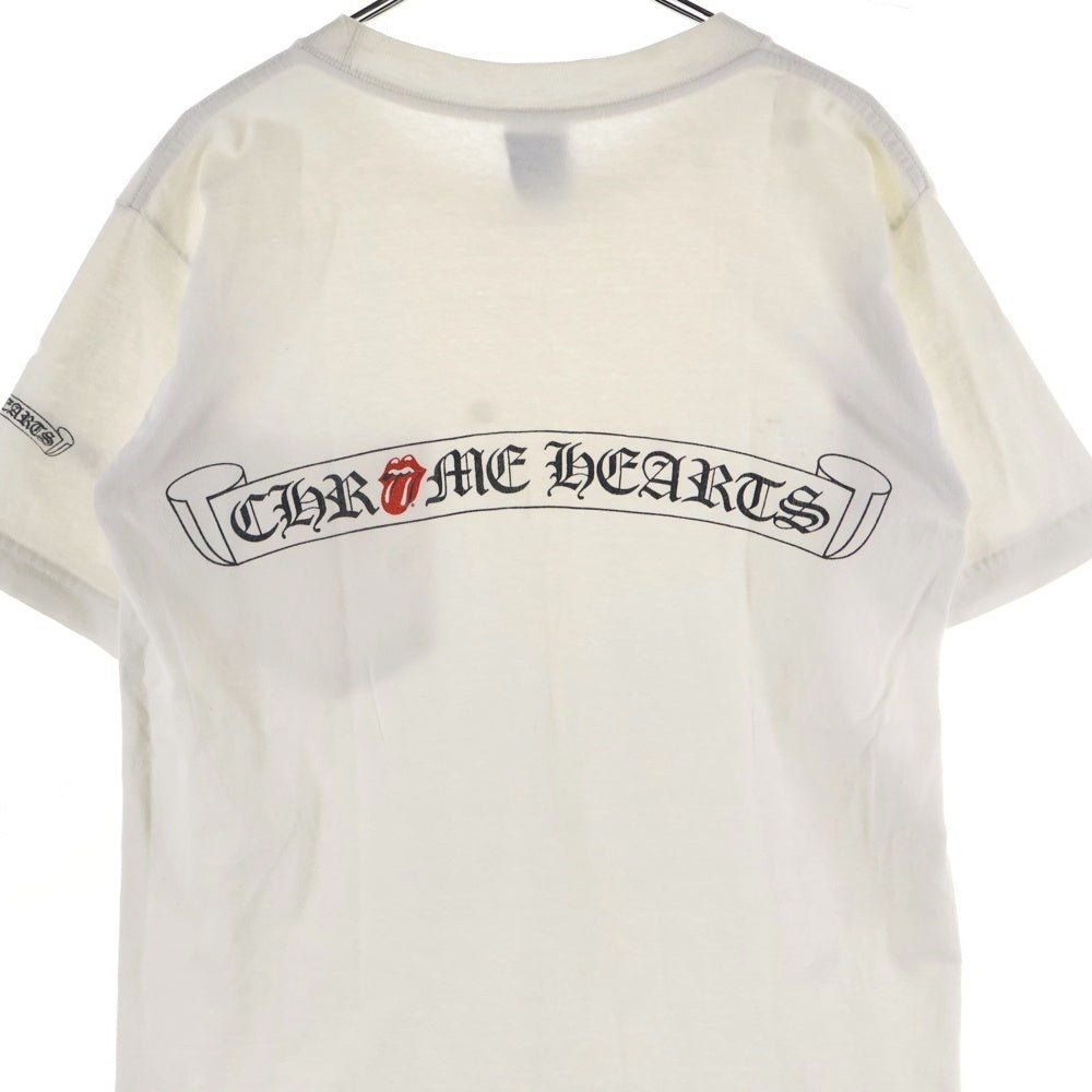 CHROME HEARTS(クロムハーツ) OLD CH T-SHIRT ROLLING STONES リップタン ローリングストーンズ 半袖Tシャツ ホワイト