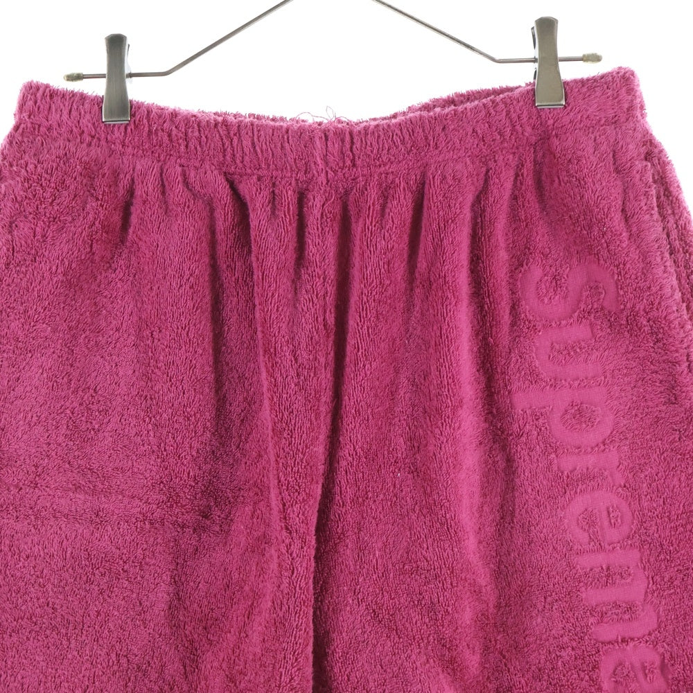 SUPREME(シュプリーム) 18SS Terry Logo Short テリーロゴ ハーフパンツ マゼンタ