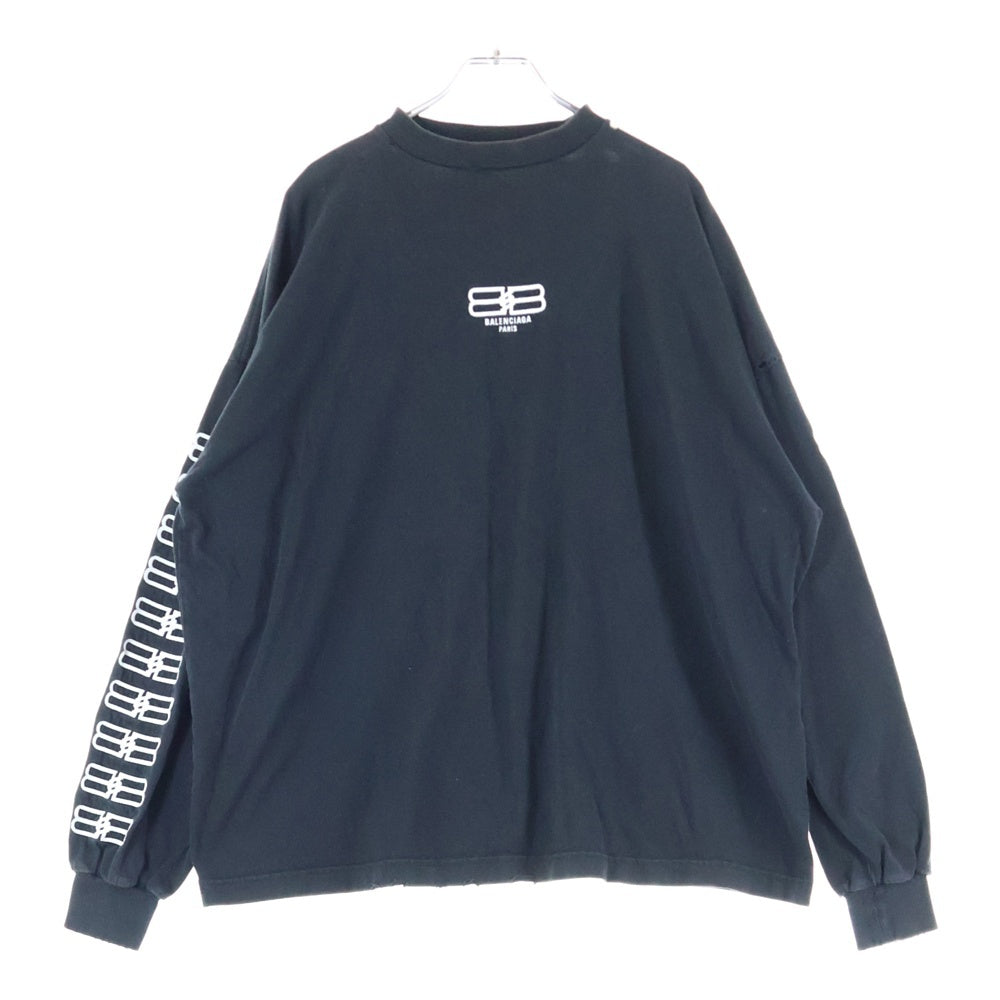 トップス BALENCIAGA 22AW BB Logo1917Docking Tee BALENCIAGA(バレンシアガ) 22AW オーバーサイズドヴィンテージBBロゴ