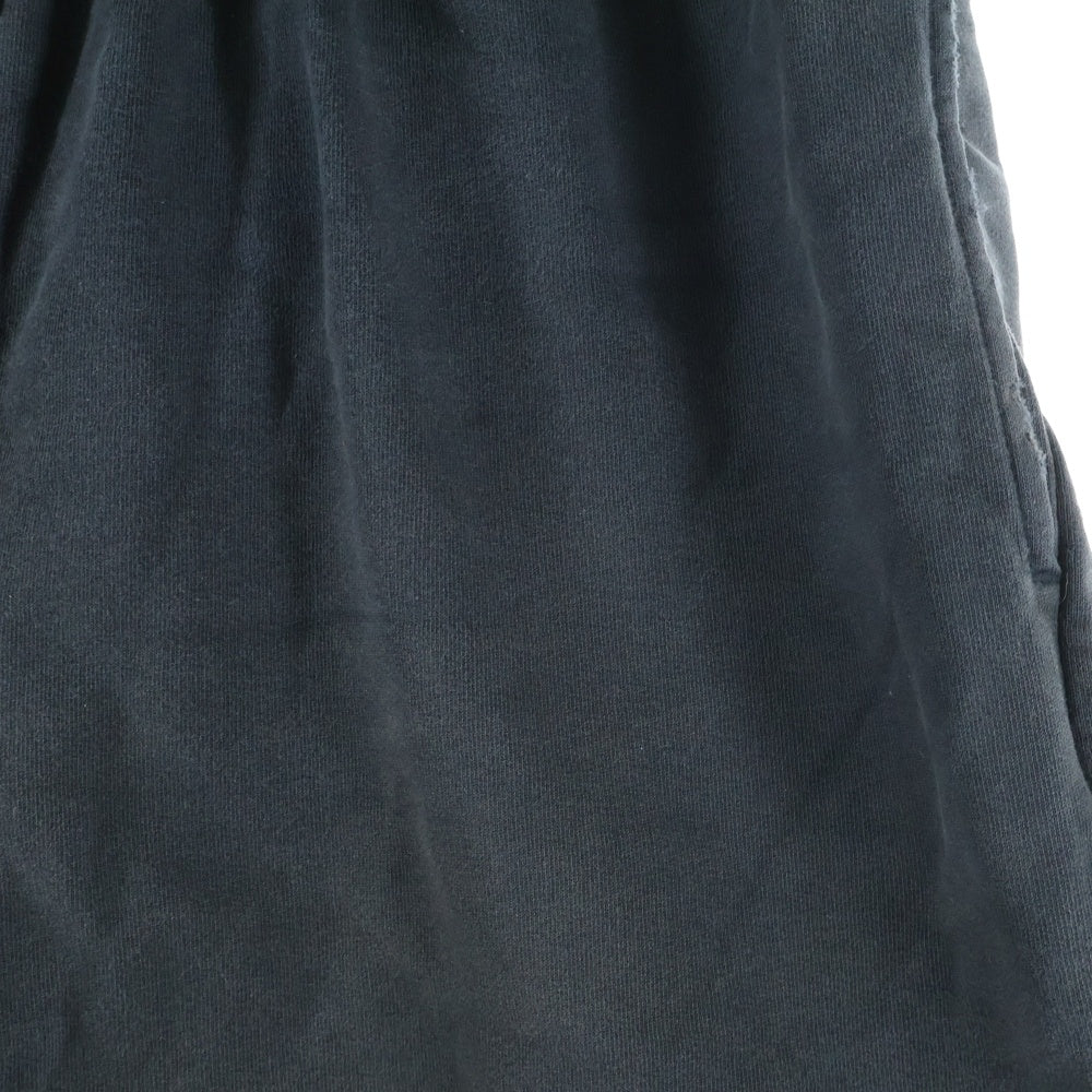 BALENCIAGA(バレンシアガ) BB Paris Icon ロゴ刺繍 スウェットハーフパンツ ショーツ ブラック 676137 TMVG6