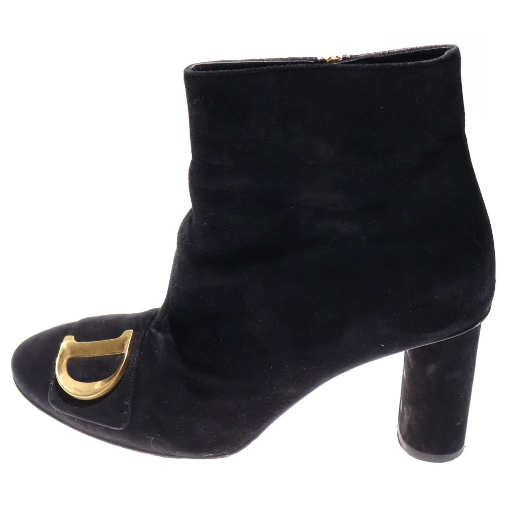 Christian Dior(クリスチャンディオール) 23AW C'EST DIOR スウェードレザー ショートブーツ ブラック レディース