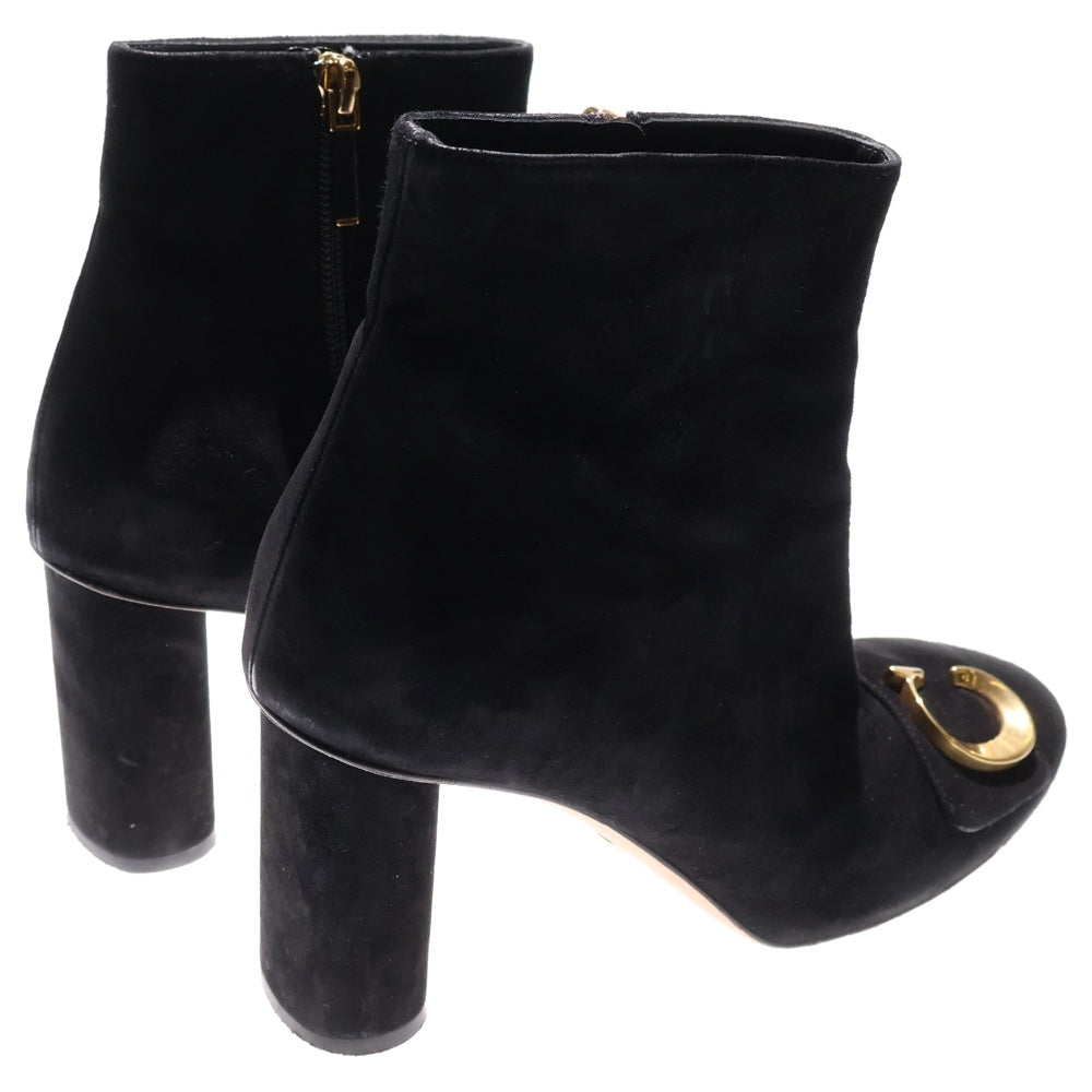 Christian Dior(クリスチャンディオール) 23AW C'EST DIOR スウェードレザー ショートブーツ ブラック レディース