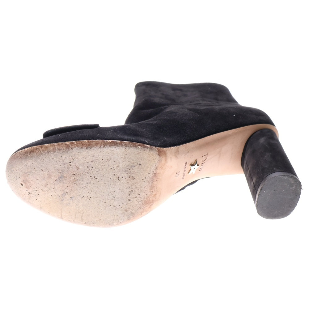 Christian Dior(クリスチャンディオール) 23AW C'EST DIOR スウェードレザー ショートブーツ ブラック レディース