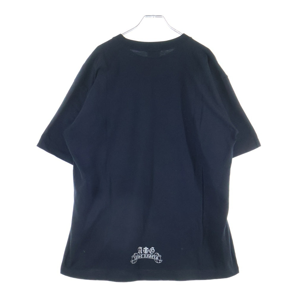 A&G(エーアンドジー) Logo Python Print Tee フロントロゴプリント半袖Tシャツ ブラック