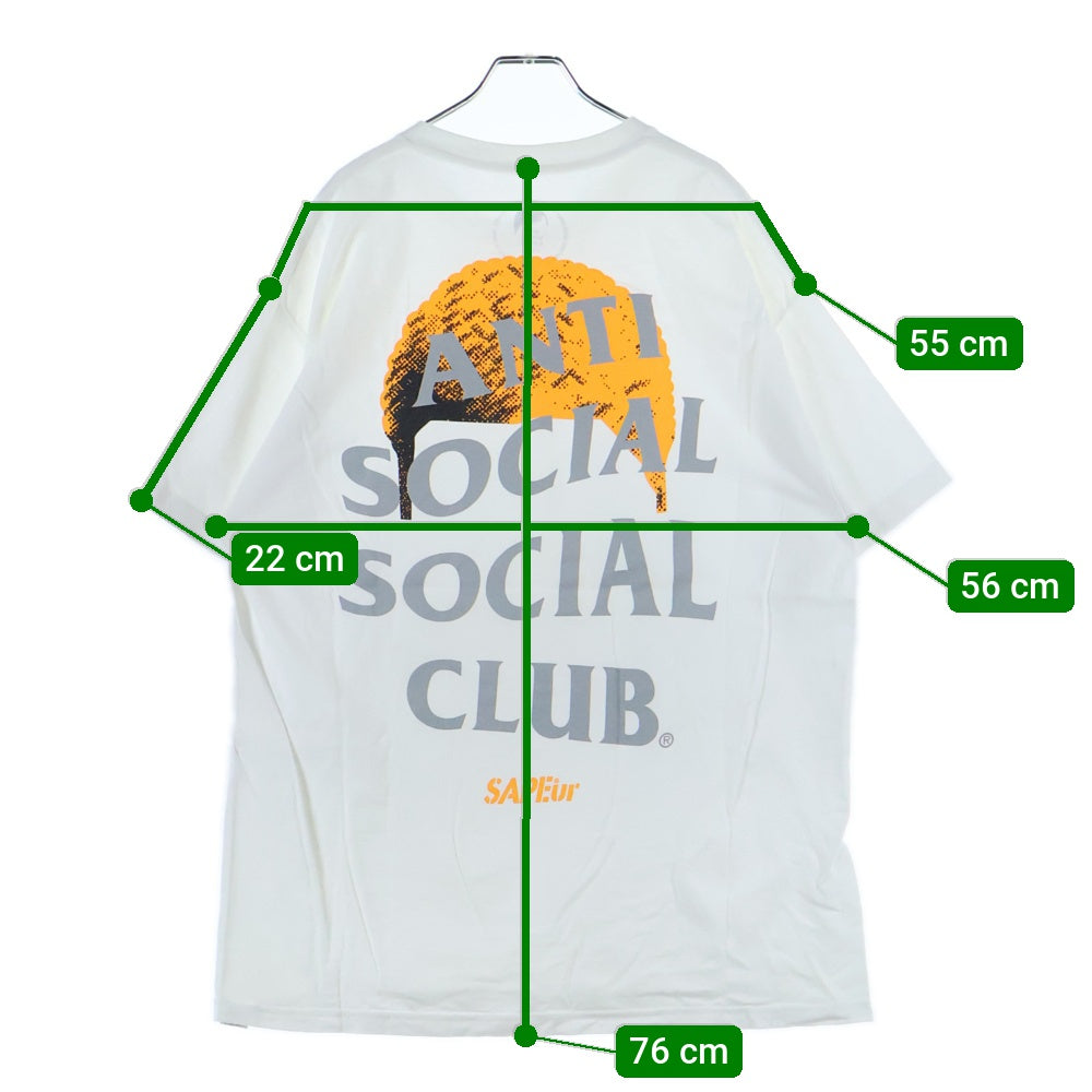 ANTI SOCIAL SOCIAL CLUB(アンチソーシャルソーシャルクラブ) フロントロゴ 半袖Tシャツ カットソー ホワイト
