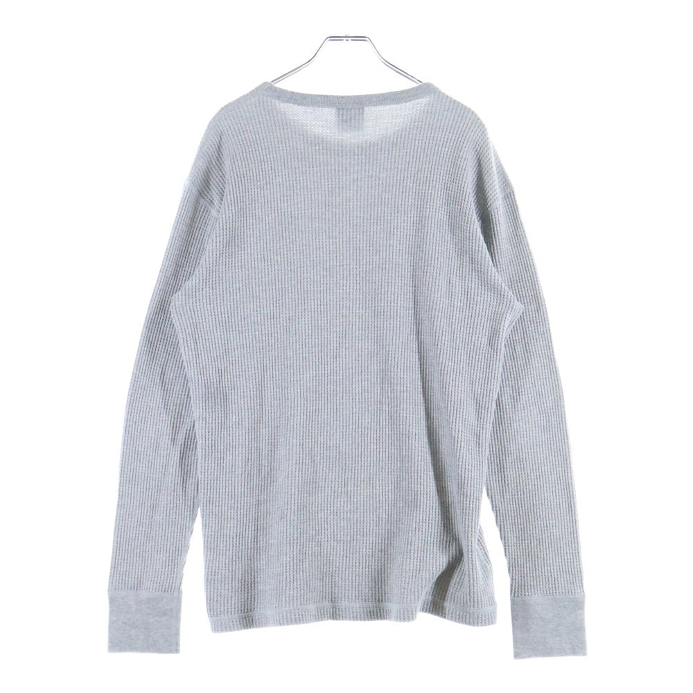 ALPHA INDUSTRIES(アルファ インダストリーズ) サーマル ロングスリーブ 長袖Tシャツ グレー