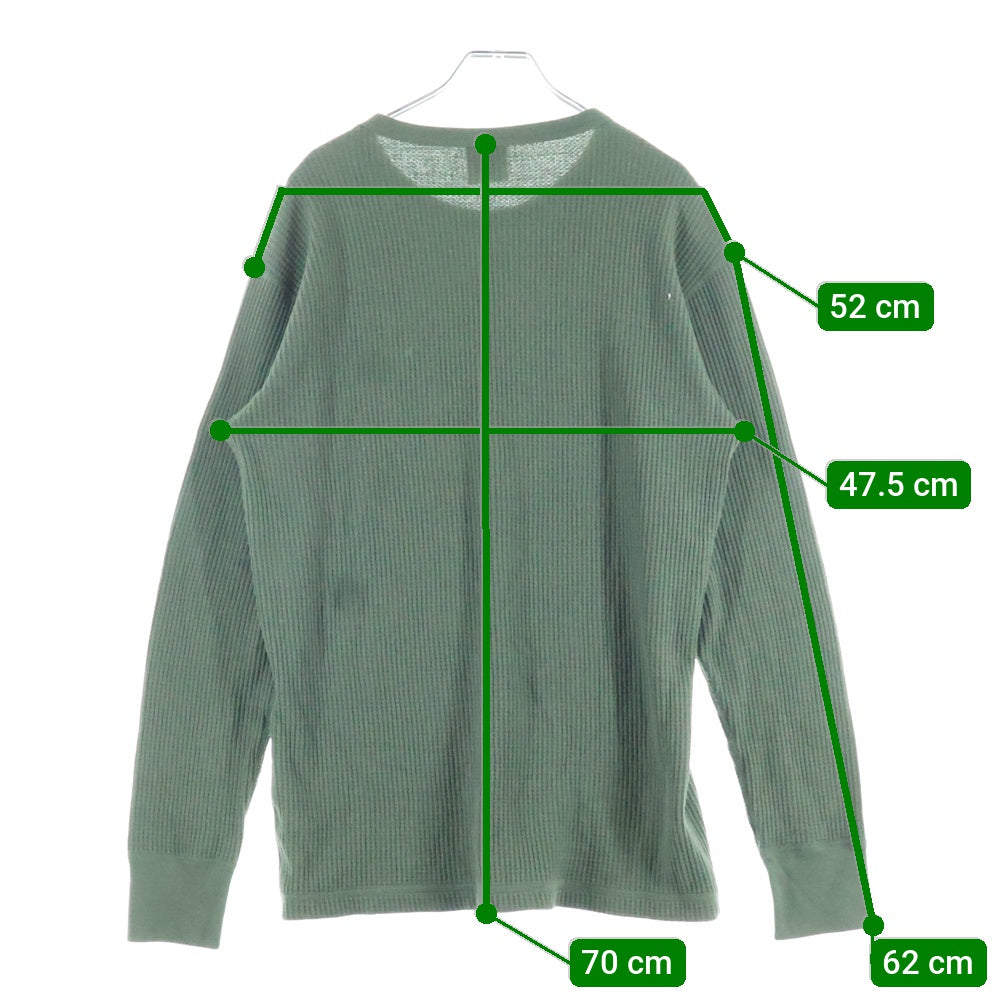 ALPHA INDUSTRIES(アルファ インダストリーズ) サーマル ロングスリーブ 長袖Tシャツ カーキ