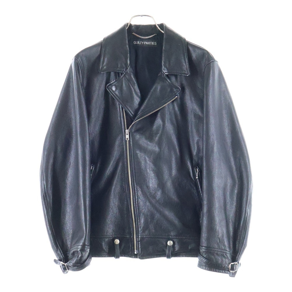 WACKO MARIA(ワコマリア) 24SS LEATHER DOUBLE RIDERS JACKET(TYPE-1) レザーダブルライダースジャケット ブラック