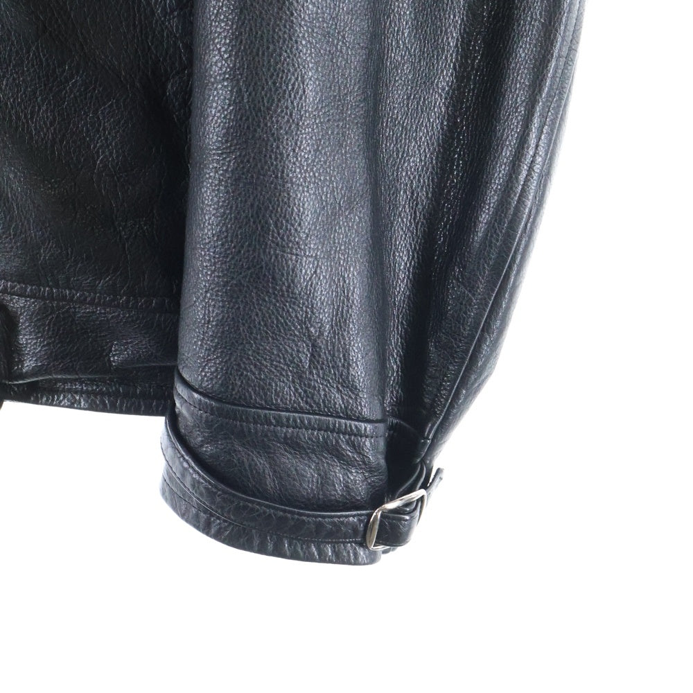 WACKO MARIA(ワコマリア) 24SS LEATHER DOUBLE RIDERS JACKET(TYPE-1) レザーダブルライダースジャケット ブラック