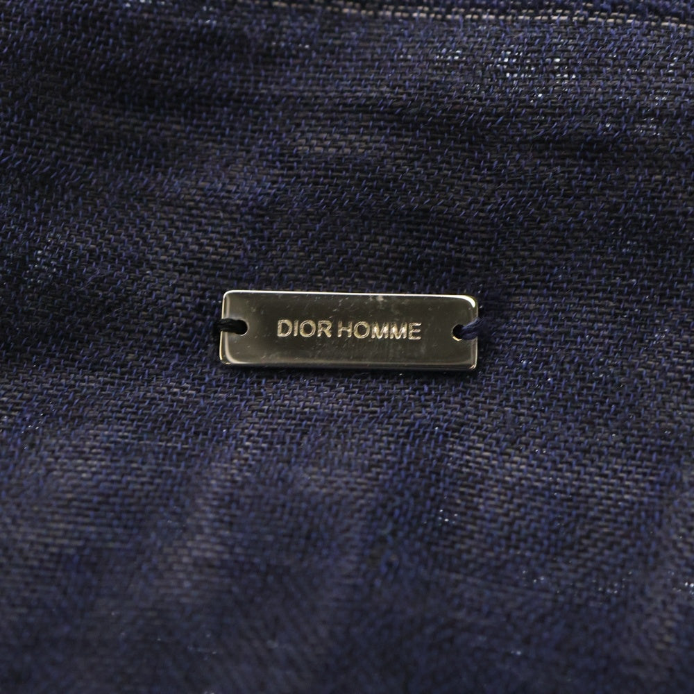 Dior HOMME(ディオールオム) フリンジ付 ストール マフラー ブルー