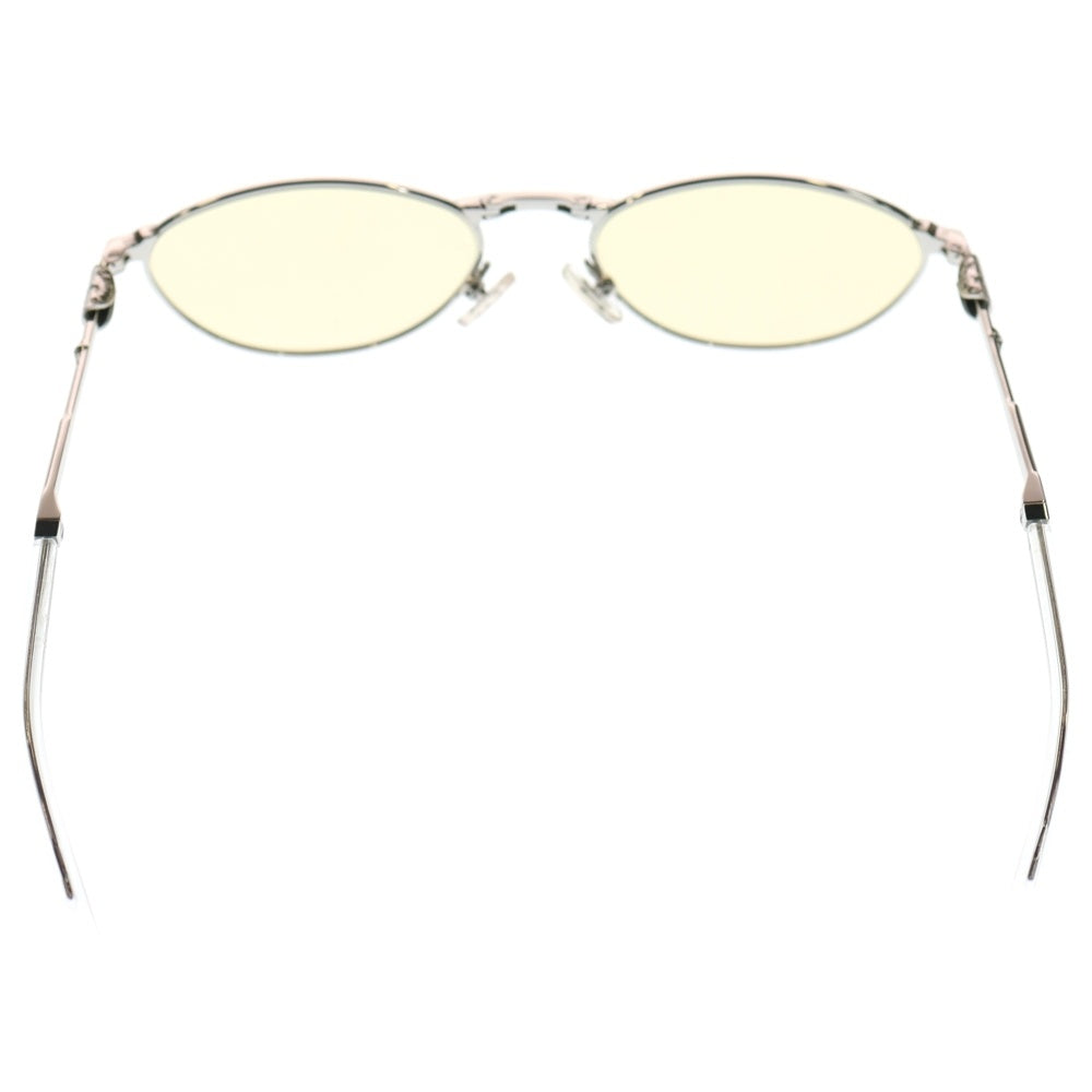 GENTLE MONSTER(ジェントルモンスター) Cubit 02 メタルフレーム 折り畳み カラーサングラス 眼鏡 シルバー