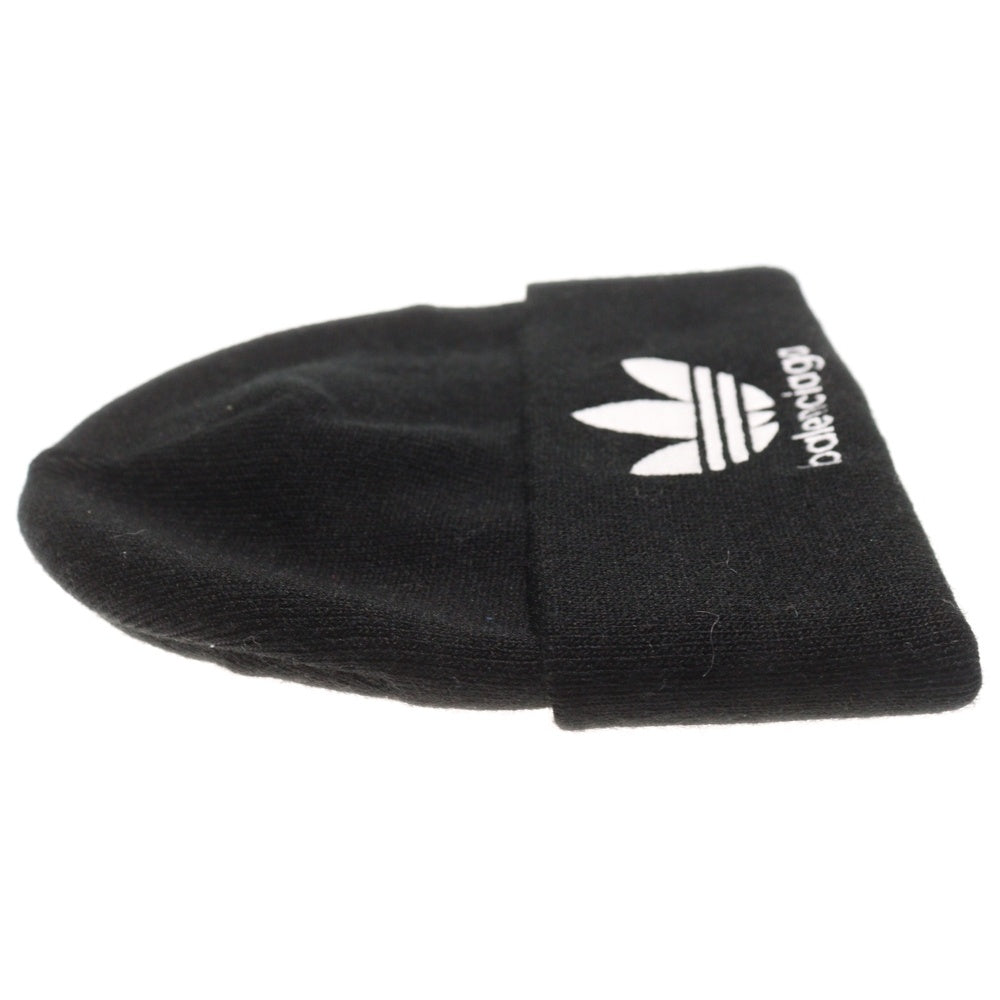 BALENCIAGA(バレンシアガ) ×adidas Logo Beanie ロゴ刺繍 ニット帽 ビーニー ブラック 724009 443B1