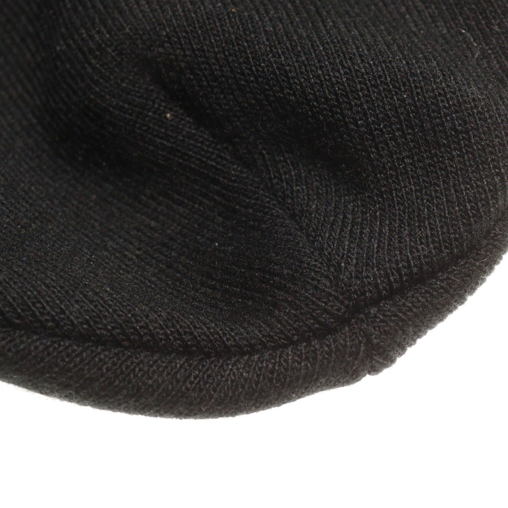 BALENCIAGA(バレンシアガ) ×adidas Logo Beanie ロゴ刺繍 ニット帽 ビーニー ブラック 724009 443B1