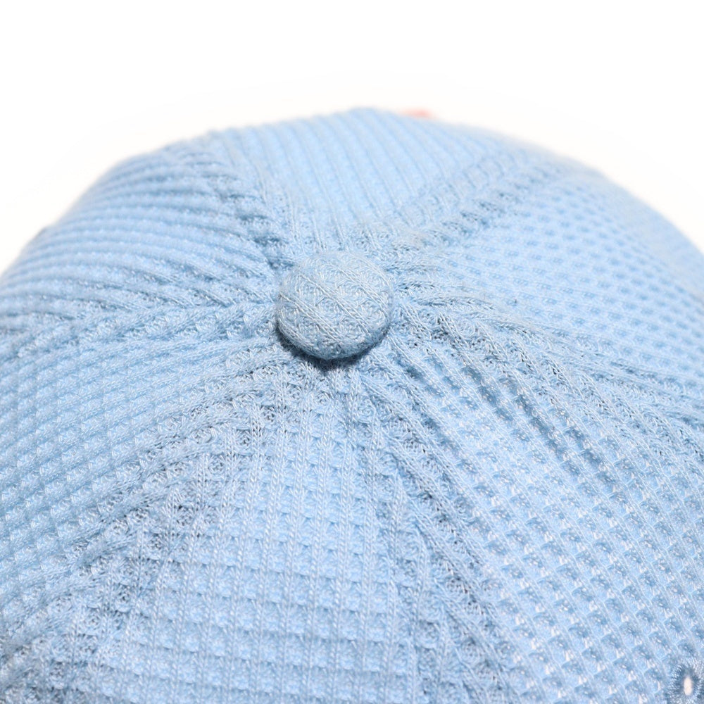 SUPREME(シュプリーム) 24AW Polartec Waffle Small Box 6-Panel ポーラテック ワッフル スモールボックスロゴ 6パネルキャップ 帽子 ブルー