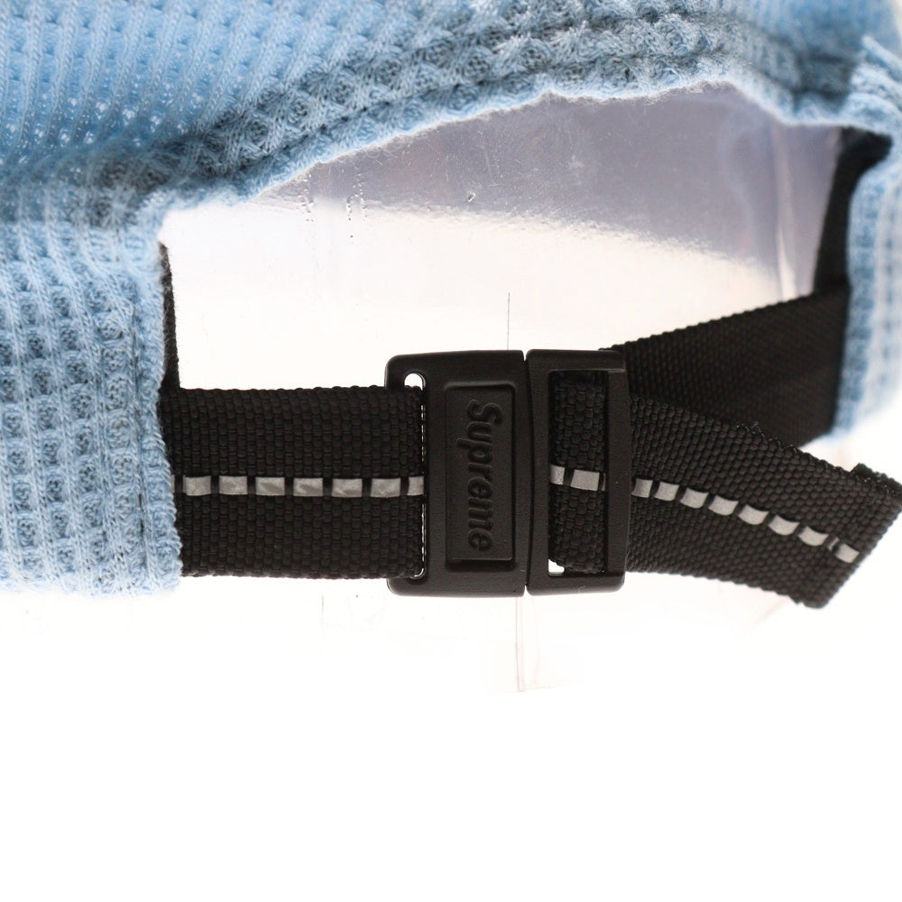 SUPREME(シュプリーム) 24AW Polartec Waffle Small Box 6-Panel ポーラテック ワッフル スモールボックスロゴ 6パネルキャップ 帽子 ブルー