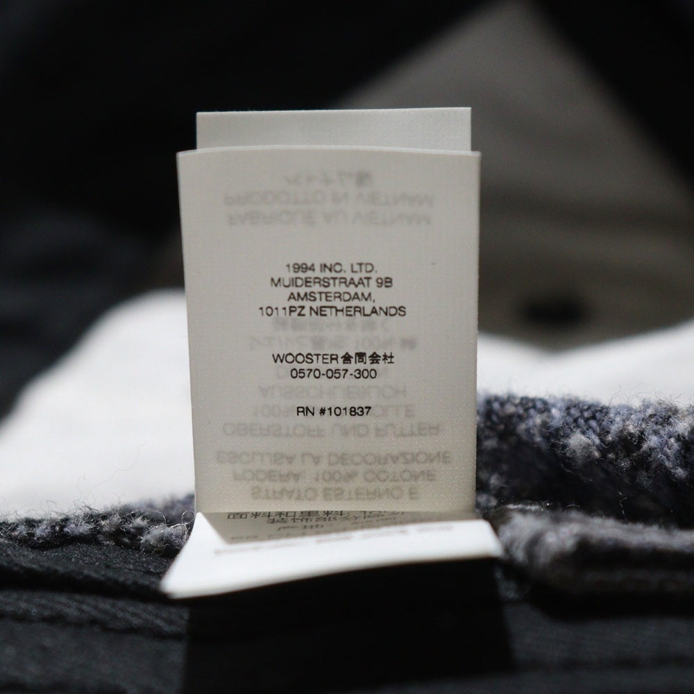 SUPREME(シュプリーム) 24AW Needle Punch Denim 6-Panel ニードルパンチ ロゴ刺繍 デニム 6パネルキャップ 帽子 グレー