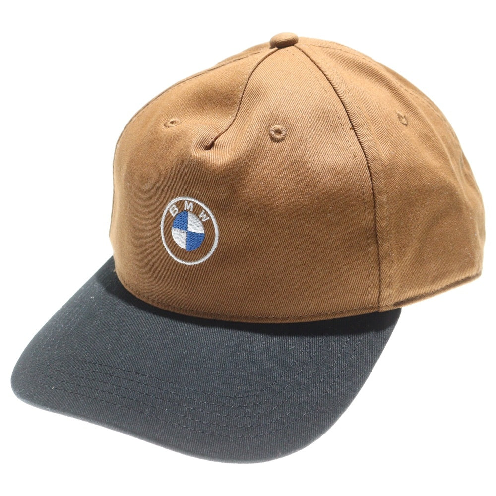 KITH(キス) 24AW ×BMW Bay Low Pinch Crown Suede Brim Cap 刺繍 スウェードキャップ 帽子 ブラウン