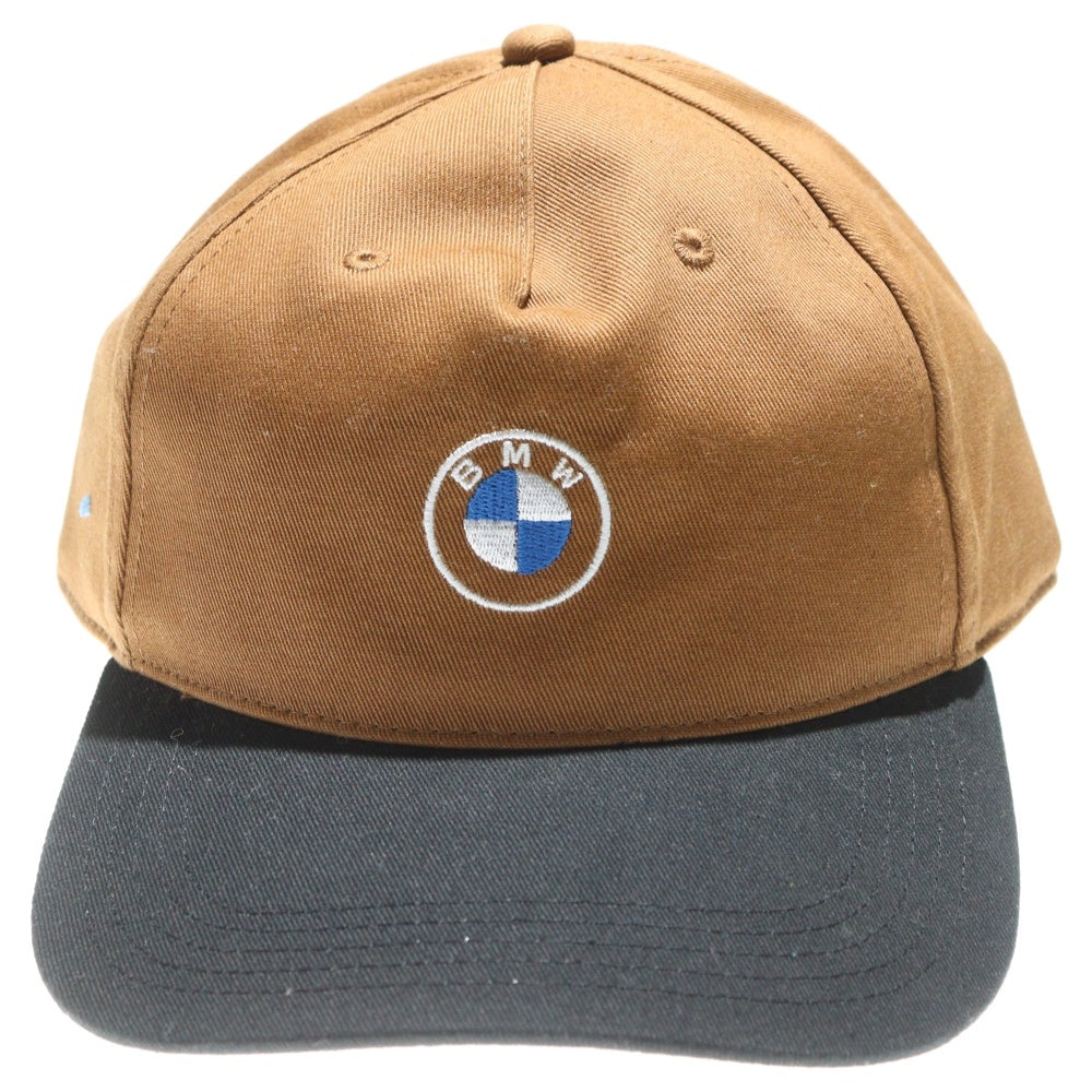 KITH(キス) 24AW ×BMW Bay Low Pinch Crown Suede Brim Cap 刺繍 スウェードキャップ 帽子 ブラウン
